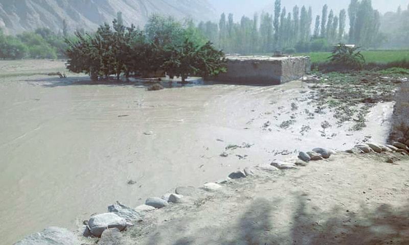 Village turns into artificial lake after glacier melts in Gilgit-Baltistan
